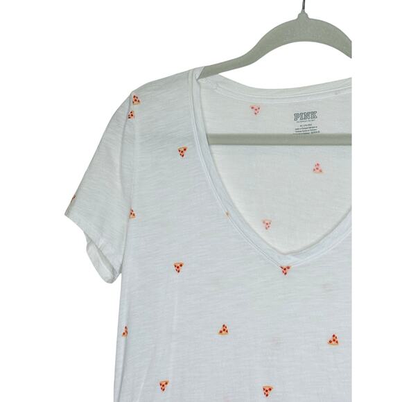 Victoria's Secret Pink Tops - Pink Victoria's Secret Shirt Women's Medium Micro Pizza Print